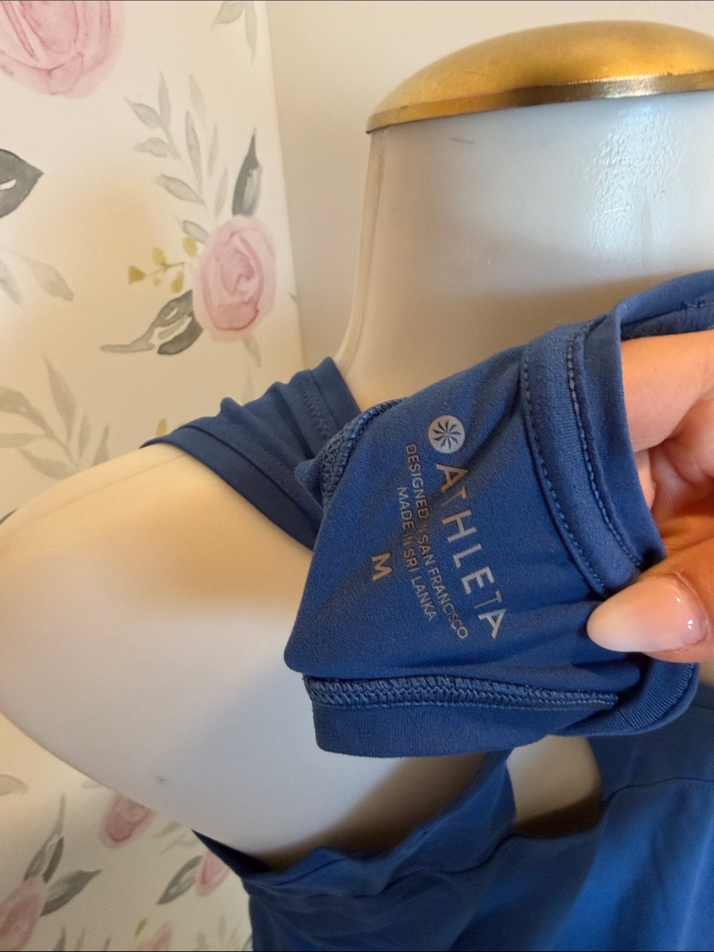 Athleta Royal Blue Racerback Tank Top - Picture 4 of 4